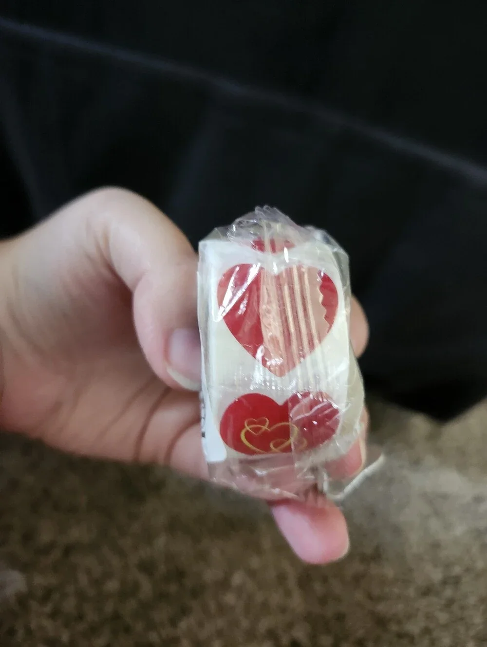 Heart Sticker Roll - Red Heart Design